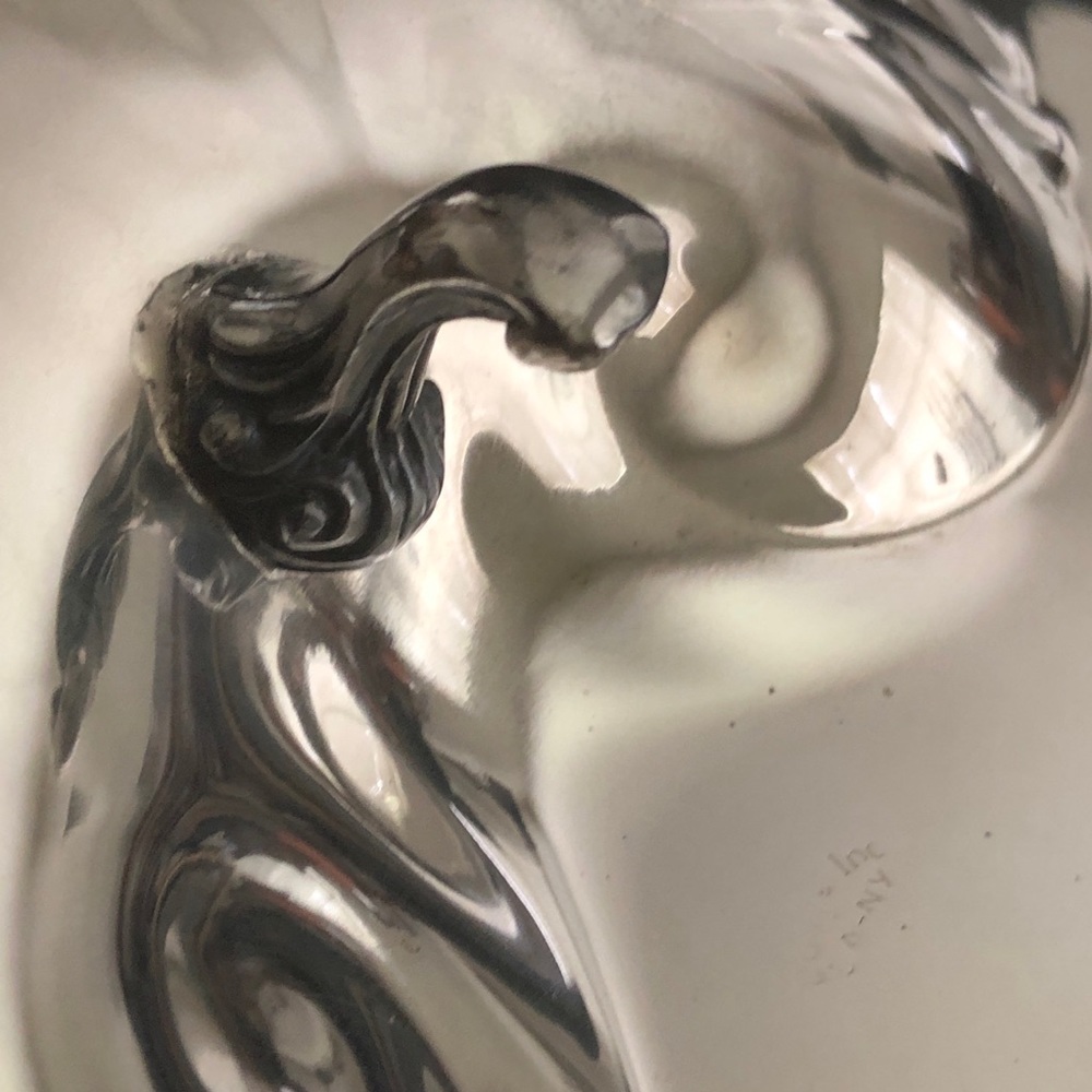 Silver Shell Footed Serving Tray - Large - Picture 9 of 14